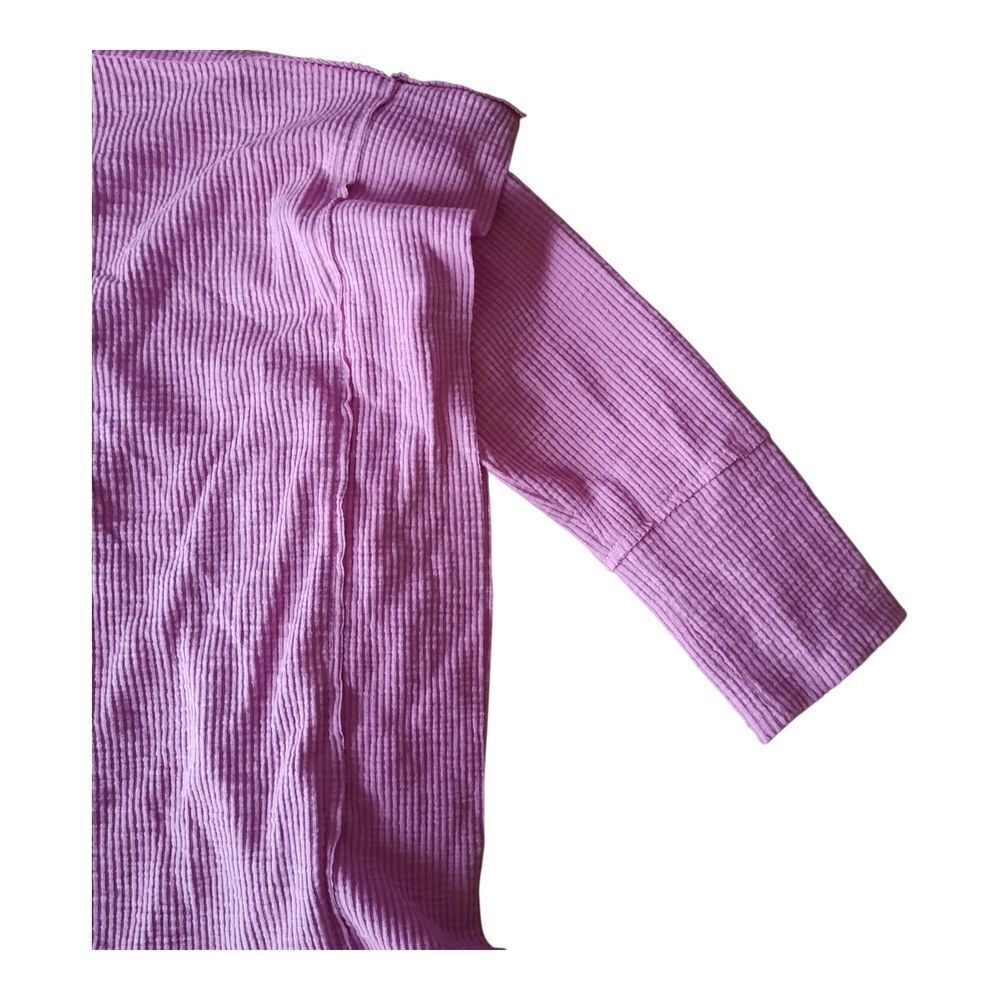 Pink Lily Ribbed Knit Sweater - Picture 3 of 3